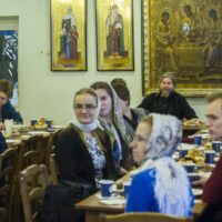 7 марта 2019 года митрополит Тихон провел встречу с участниками Объединенного совета обучающихся Псковского государственного университета.