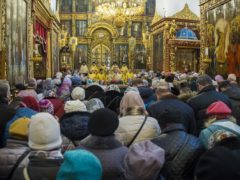 10 марта 2019 года, в Неделю сыропустную, воспоминание Адамова изгнания, митрополит Псковский и Порховский Тихон совершил Божественную Литургию в Свято-Троицком кафедральном соборе города Пскова.
