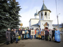 23 ноября 2019 года состоялся традиционный ежемесячный крестный ход вокруг города Пскова.