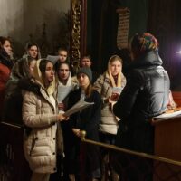 В Свято-Троицком кафедральном соборе города Пскова в ночь с 20 на 21 декабря состоялась последняя в 2019 году ночная Литургия для молодёжи.