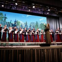 Архиерейский хор Псково-Печерского монастыря выступил на закрытии ХII Международных Александро-Невских чтений