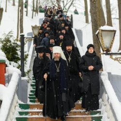 5 февраля 2022 года в Псково-Печерской обители почтили память архимандрита Иоанна (Крестьянкина)