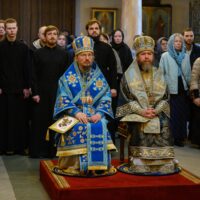 9 апреля 2022 года, в праздник Похвалы Пресвятой Богородицы, в Псково-Печерском монастыре была совершена Божественная литургия