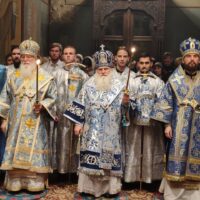 Митрополит Арсений сослужил Преосвященным Архипастырям за Всенощным бдением в Софийском соборе Новгорода