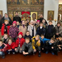 Храм Успения Пресвятой Богородицы (с Полонища) посетили первоклассники из школы №1 города Пскова