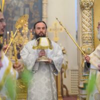 Митрополит Арсений совершил Божественную Литургию в Свято-Троицком Творожковском монастыре