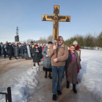 20 февраля 2024 года состоялся традиционный ежемесячный крестный ход вокруг города Пскова