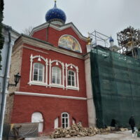 Специалисты сообщили о промежуточных итогах реставрационных работ в Благовещенском храме Псково-Печерского монастыря