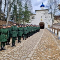 Свято-Успенский Псково-Печерский монастырь посетили военнослужащие учебного центра РВСН из города Остров