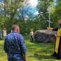 Накануне дня памяти великого князя Владимира в поселке Будник был совершен праздничный  молебен