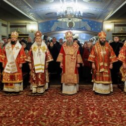 В празднование Собора новомучеников и исповедников Церкви Русской митрополит Матфей принял участие в богослужении в Храме на Крови города Екатеринбурга