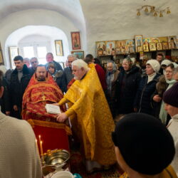 В храме Нерукотворного Образа Спаса (с Жабьей лавицы) отметили малый престольный праздник