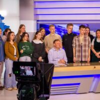 Участники молодежного Центра «Трилучье» побывали в гостях у ГТРК «Псков»