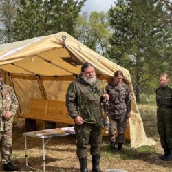 Клирик Псковской епархии принял участие в патриотической акции «Вахта Памяти»