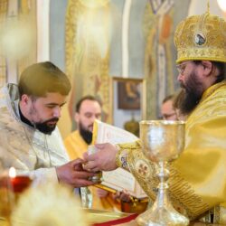 Митрополит Матфей совершил Божественную Литургию в Свято-Троицком кафедральном соборе