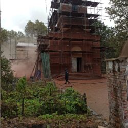 В активную фазу вступили реставрационные работы в храме Архангела Михаила поселка Мельницы