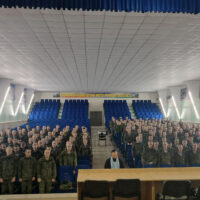 Клирик Псковской епархии совершил богослужения и провел беседу с военнослужащими 76 дивизии ВДВ