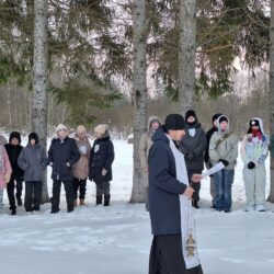 Клирик воинского храма принял участие в патриотической акции «Снежный десант»