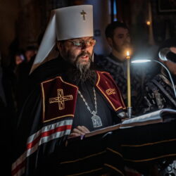 Митрополит Матфей совершил чтение покаянного канона святителя Андрея Критского в Псково-Печерском монастыре