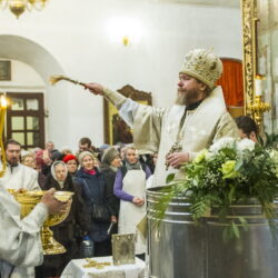 19 января 2019 года, в праздник Богоявления, Крещения Господня, митрополит Псковский и Порховский Тихон совершил Божественную Литургию и чин великого освящения воды Свято-Троицком кафедральном соборе города Пскова.