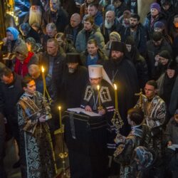 Вечером 12 марта 2019 года, во вторник 1-й седмицы Великого поста, митрополит Псковский и Порховский Тихон возглавил чтение великого покаянного канона прп. Андрея Критского в Михайловском соборе Свято-Успенского Псково-Печерского монастыря.