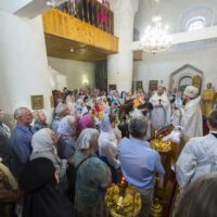 6 июня 2019 года, в праздник Вознесения Господня, митрополит Псковский и Порховский Тихон совершил Божественную Литургию в Старовознесенском храме города Пскова.