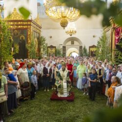 16 июня 2019 года, в день Святой Троицы, Пятидесятницы, митрополит Псковский и Порховский Тихон совершил Божественную Литургию в Свято-Троицком кафедральном соборе города Пскова.