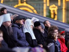 Святейший Патриарх Кирилл и митрополит Тихон посетили торжественный концерт, посвященный Дню славянской письменности и культуры