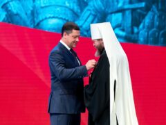Митрополит Тихон удостоен медали за сохранение культурного наследия Псковской области