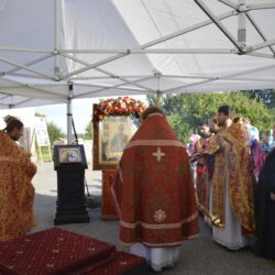 9 августа 2022 года, в день памяти великомученика и Целителя Пантелеимона на территории бывшего Свято-Пантелеимонова мужского монастыря (Пантелеимона Дальнего) прошли торжественные богослужения