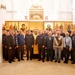 В храме святых Космы и Дамиана (с Примостья) состоялся праздничный молебен для сотрудников и ветеранов УФСИН