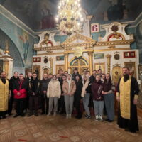Студенты Дновского железнодорожного техникума посетили храм Архангела Михаила города Дно