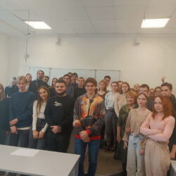Священник Сергий Тараканов, в рамках Рождественских встреч, провел пастырскую беседу со студентами ПсковГУ