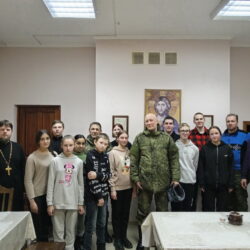 Пастырская беседа со старшеклассниками Остинской школы прошла в Спасо-Елеазаровском монастыре