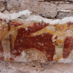 Сотрудники федерального Псковского музея-заповедника завершили проведение комплекса мер по сохранению фрески «Апокалипсис» второй половины XVI века Снетогорского монастыря