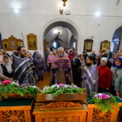 В храме Архангелов Михаила и Гавриила (с Городца) города Пскова отметили престольный праздник