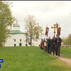 В эфире ГТРК «Псков» рассказали об освящении Словенских ключей