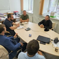 Состоялась рабочая встреча викария Псковской епархии с сотрудниками АНО «Возрождение»