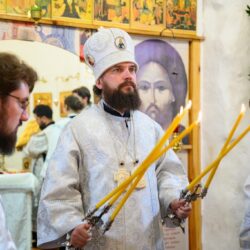 Митрополит Арсений возглавил престольное торжество в храме Вознесения Господня города Пскова