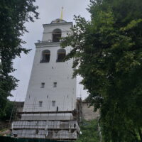На колокольне Свято-Троицкого кафедрального собора завершаются фасадные работы