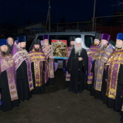 Псково-Печерская икона Божией Матери «Умиление» посетила Алтайский край