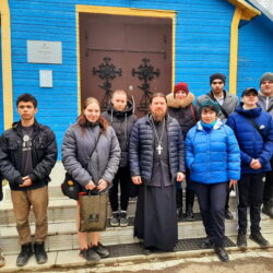 В рамках проекта «Духовное возрождение молодёжи через Православие» состоялась очередная встреча благочинного Пыталовского округа со студентами