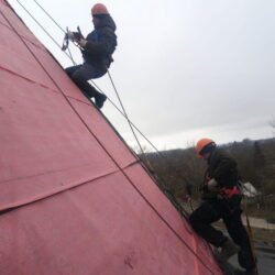 В Псково-Печерском монастыре завершаются ремонтно – реставрационные работы Тайловской башни