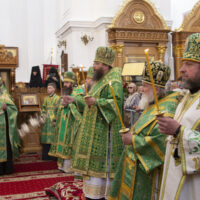 Митрополит Матфей возглавил всенощное бдение в Спасо-Евфросиниевском монастыре Полоцкой епархии
