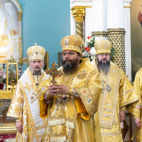 Митрополит Матфей принял участие в торжествах, посвященных 100-летию со дня преставления святителя Тихона (Беллавина), которые прошли в городе Глубокое Белорусского экзархата