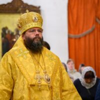 В Неделю Всех святых митрополит Матфей совершил Литургию в кафедральном соборе Пскова