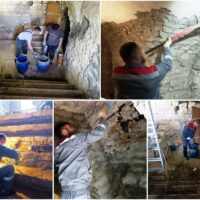 Осужденные к принудительным работам традиционно приняли участие в благоустройстве храма Вознесения Господня