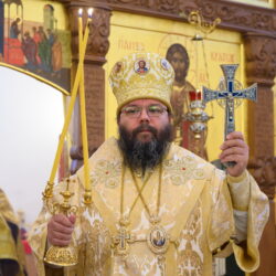 Митрополит Матфей совершил Литургию в храме святителя Луки Крымского при Псковской городской больнице