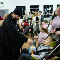 Митрополит Матфей поздравил с Рождеством Христовым воспитанников Центра лечебной педагогики Псковской области