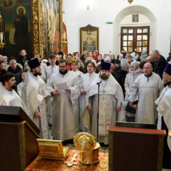 В Свято-Троицком кафедральном соборе состоялся молебен святой мученице Татиане